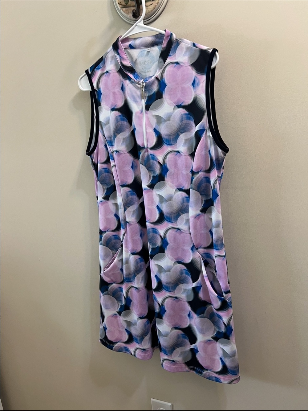 MIMOSA by Nino Floral Active Dress in Light Blue and Pink Size XL